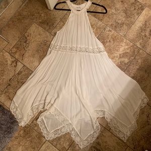 Free People sheer Ivory Dress